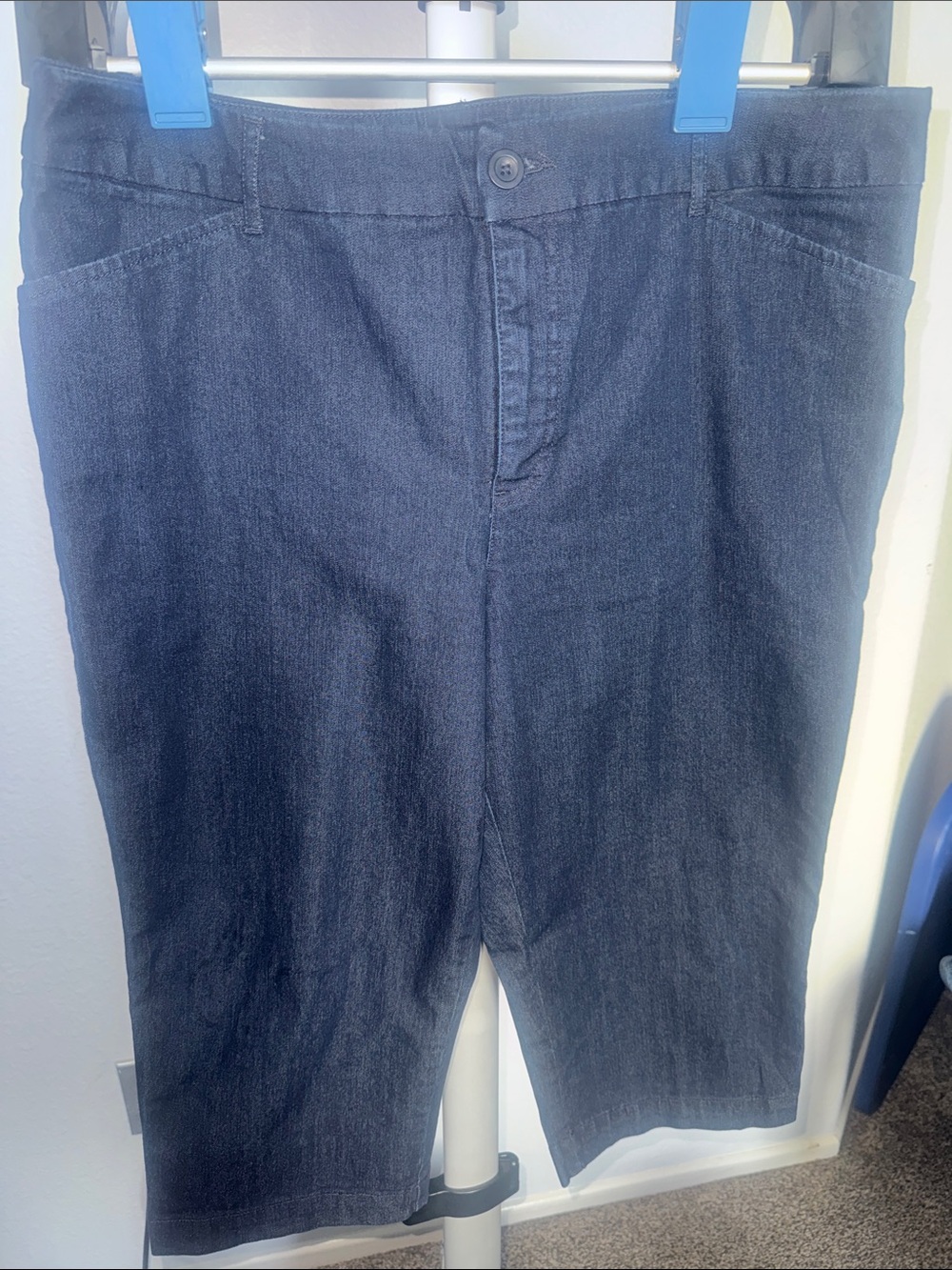 St. John's Bay Dark Blue Cropped Women's Pants